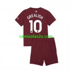 Camisolas de futebol Manchester City Jack Grealish 10 Criança Equipamento 3ª 2024/25 Manga Curta